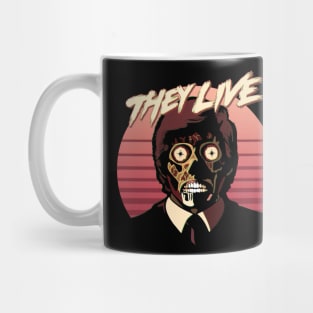 They Live! Obey, Consume, Buy, Sleep, No Thought and Watch TV. Mug